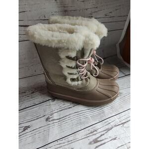 London Fog Collection girlsWinter Boots Pink Fur Boots Size 4